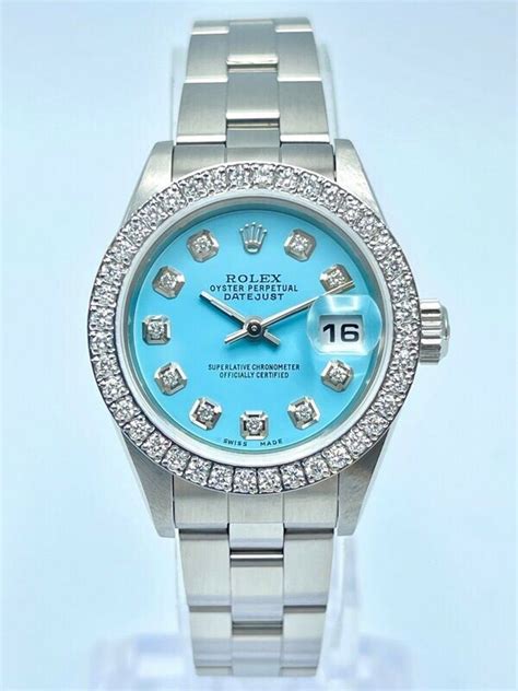 ladies rolex tiffany blue face|Rolex tiffany blue 41 price.